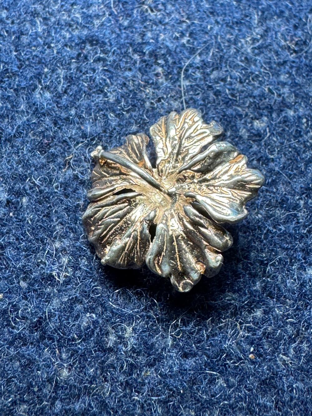 925 Sterling Silver Hibiscus Pendant